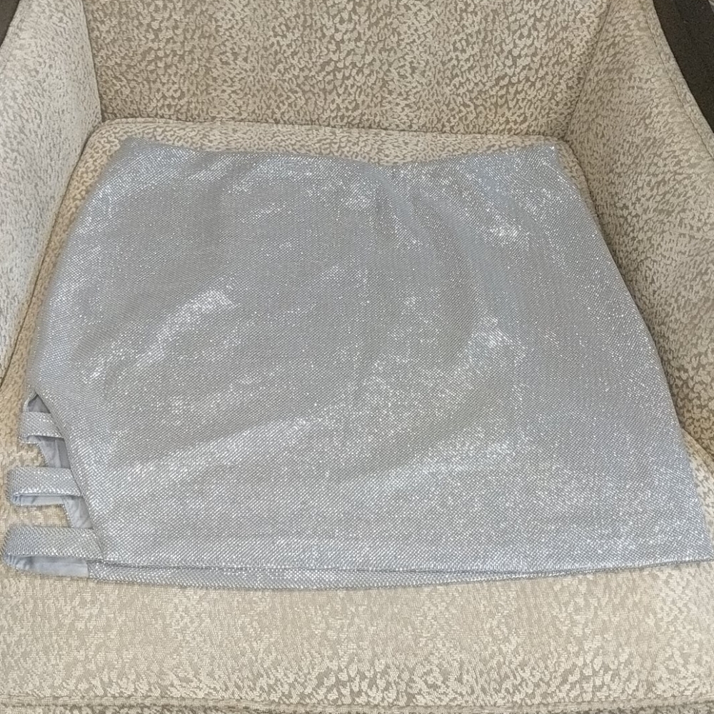 Sexy silver sparkly Express mini skirt